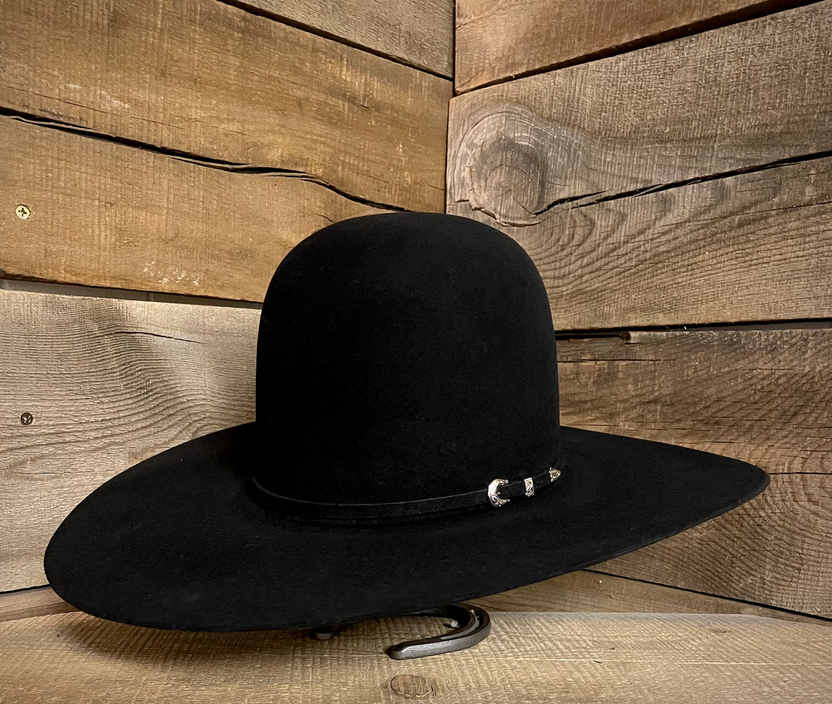 Rodeo King 10X Black 4 1/2" Felt Hat