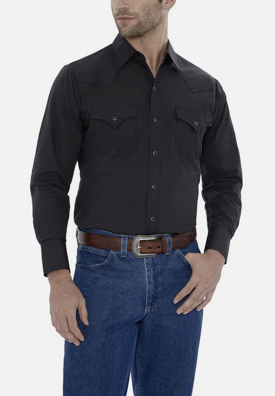 Ely Cattleman Men's Solid Snap Shirt