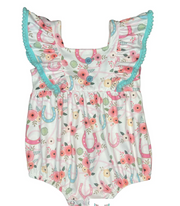 Shea Baby Floral Horseshoe Romper