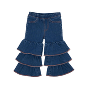 Wrangler Infant/Toddler Girl's Tiered Flare Jean