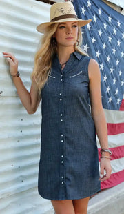 Cruel Girl Women's Chambray Dress