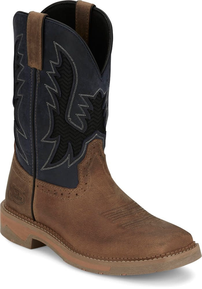 Justin Men's Navy Bolt Work Boot