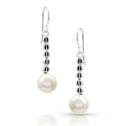 French Crossing Paths Pearl Earrings