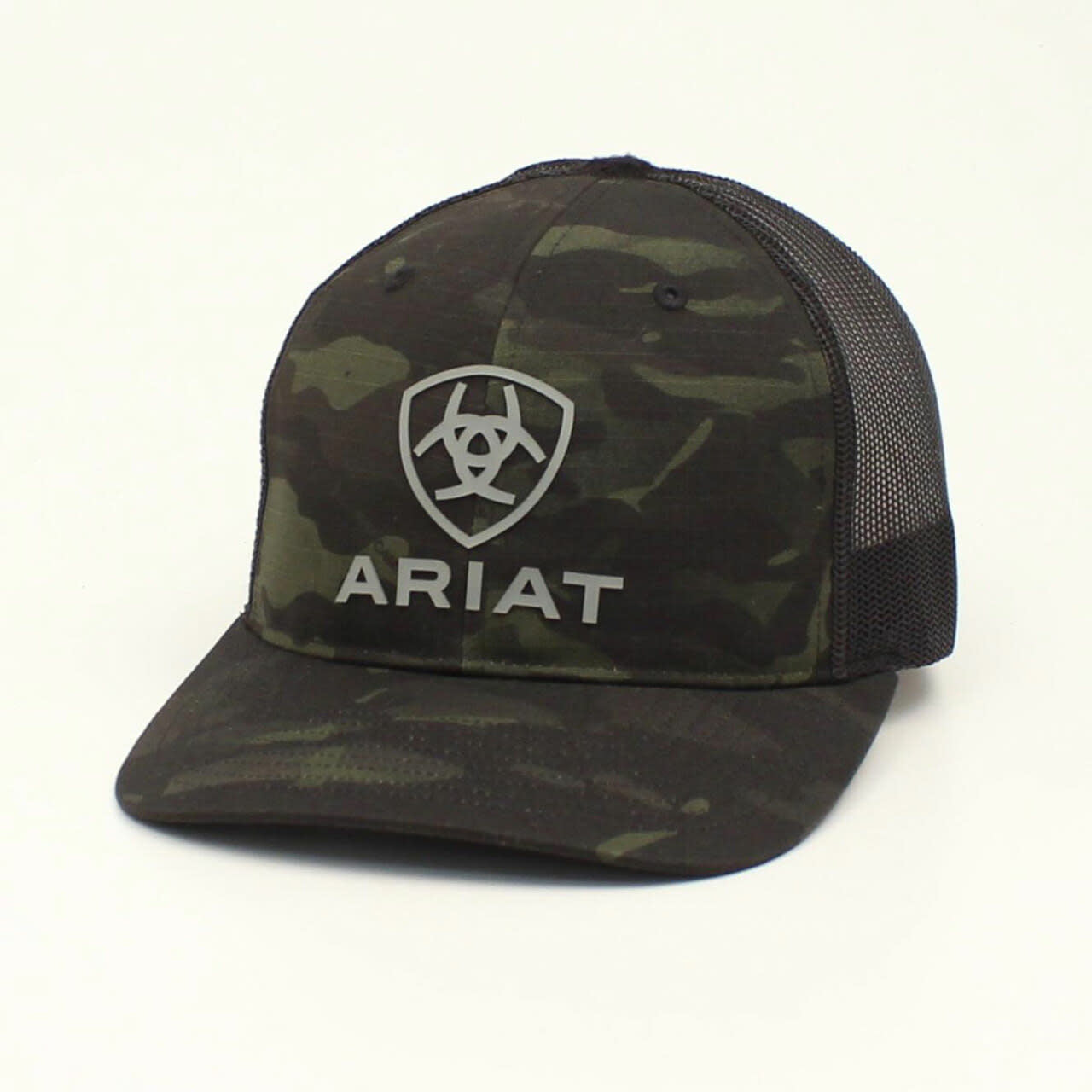 Ariat Black and Green Camo Trucker Cap.