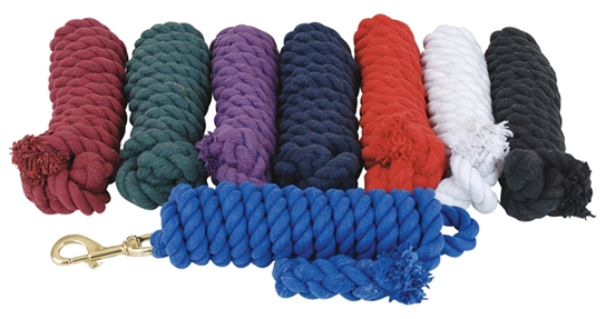 AHE Cotton Lead Rope with Brass Snap