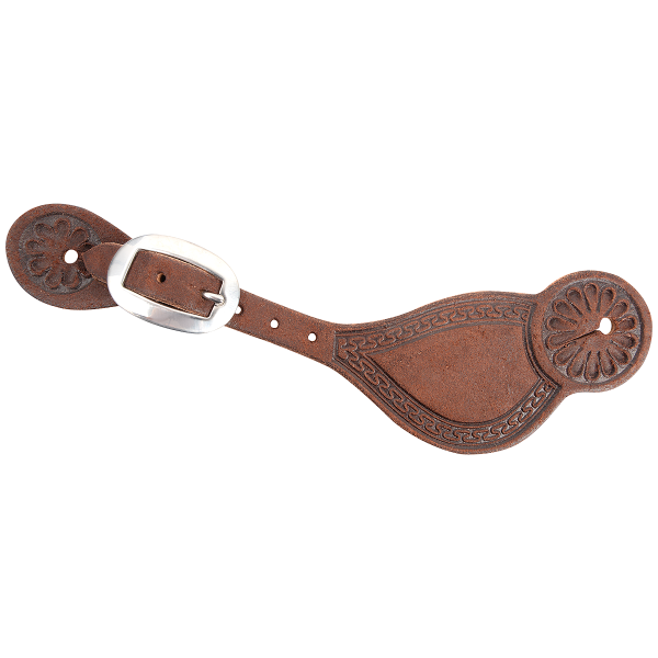 Martin Chocolate Roughout Tombstone Spur Straps