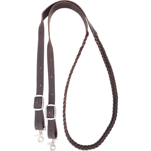 7/8"Leather Roping Reins