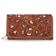 Trinity Ranch Floral Tooled Wallet