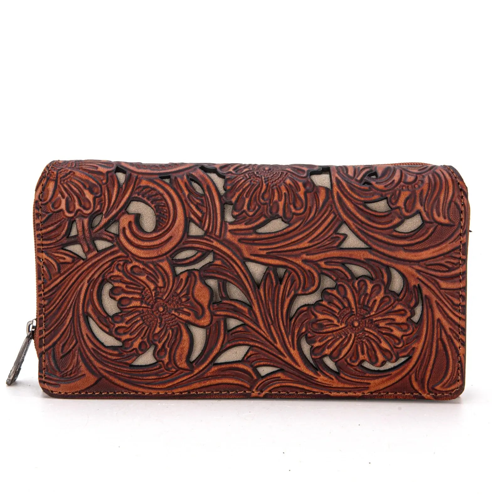 Trinity Ranch Floral Tooled Wallet