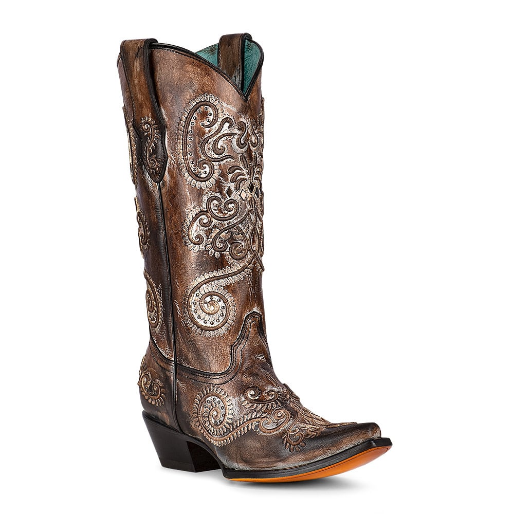 Corral Women's Embroidery & Studs Western Boot.