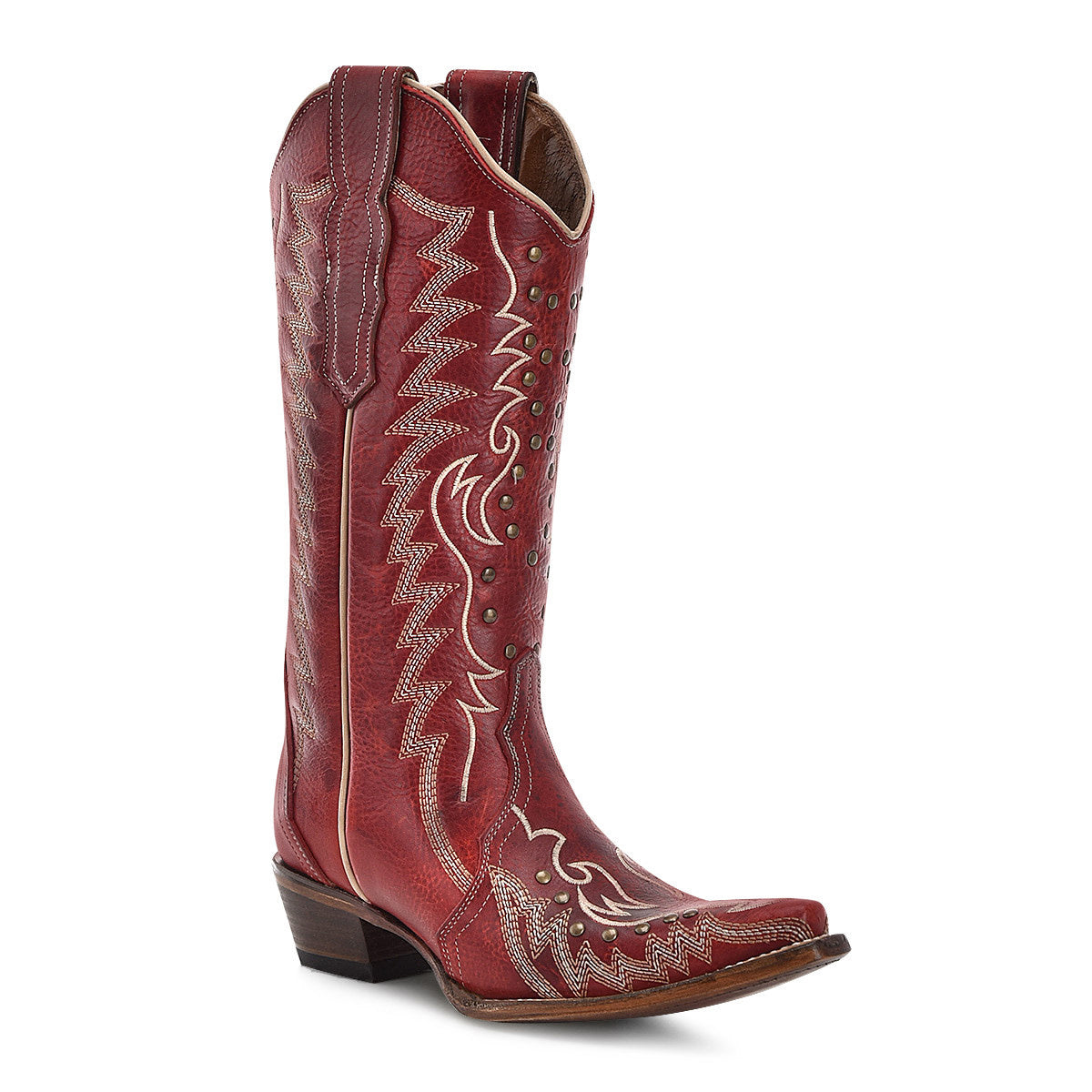 Circle G Women's Embroidery & Studs Western Boot.