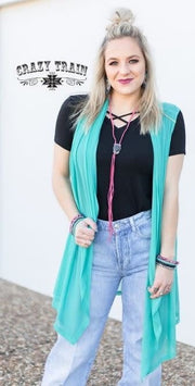 Women's Turquoise Virginia Vest