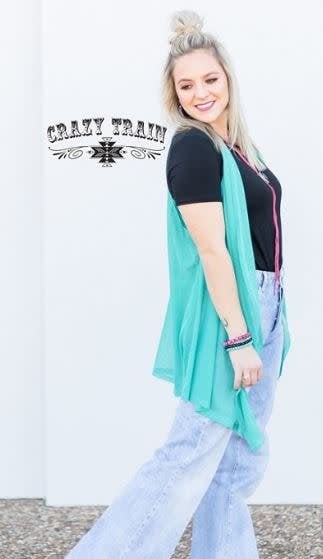 Women's Turquoise Virginia Vest