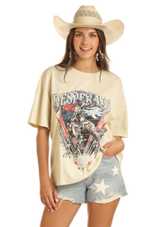 Rock & Roll Cowgirl Women's Oversized Graphic Tee