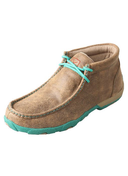 Twisted X Women's Turquoise Driving Moccasin