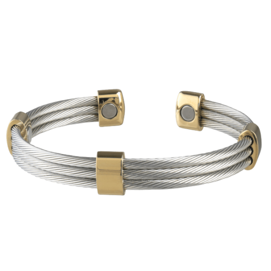 Trio Stainless Steel Cable Bracelet