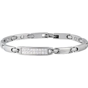 Lady Pave Silver Linked Bracelet